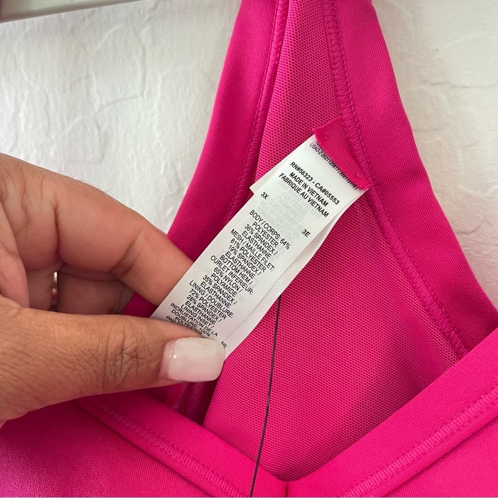 Nike Women's Vibrant Pink Sports Bra 3x - Picture 7 of 11